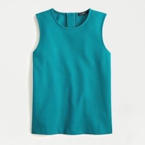 J. Crew Ponte Green Top XS NWT